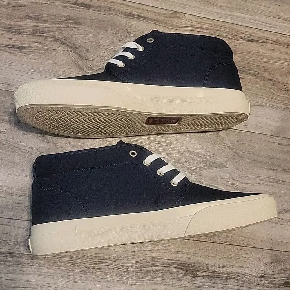 POLO RALPH LAUREN Keaton Chukka Boot‎  Mens 9 Blue Canvas Lace Up Shoes